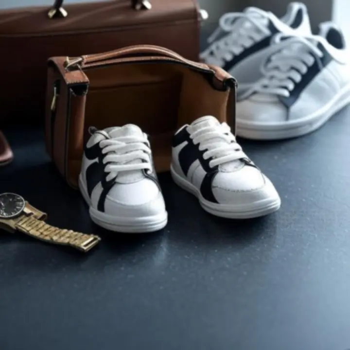 Zestawienie produktów i logotypów wielu marek modowych i lifestyle’owych