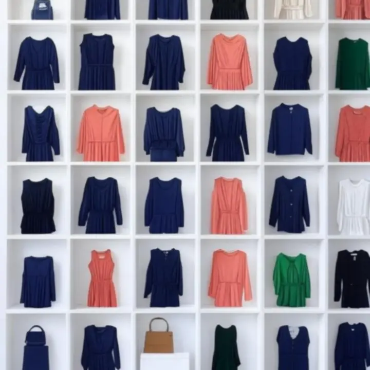 Wyselekcjonowana siatka produktów modowych w promocji